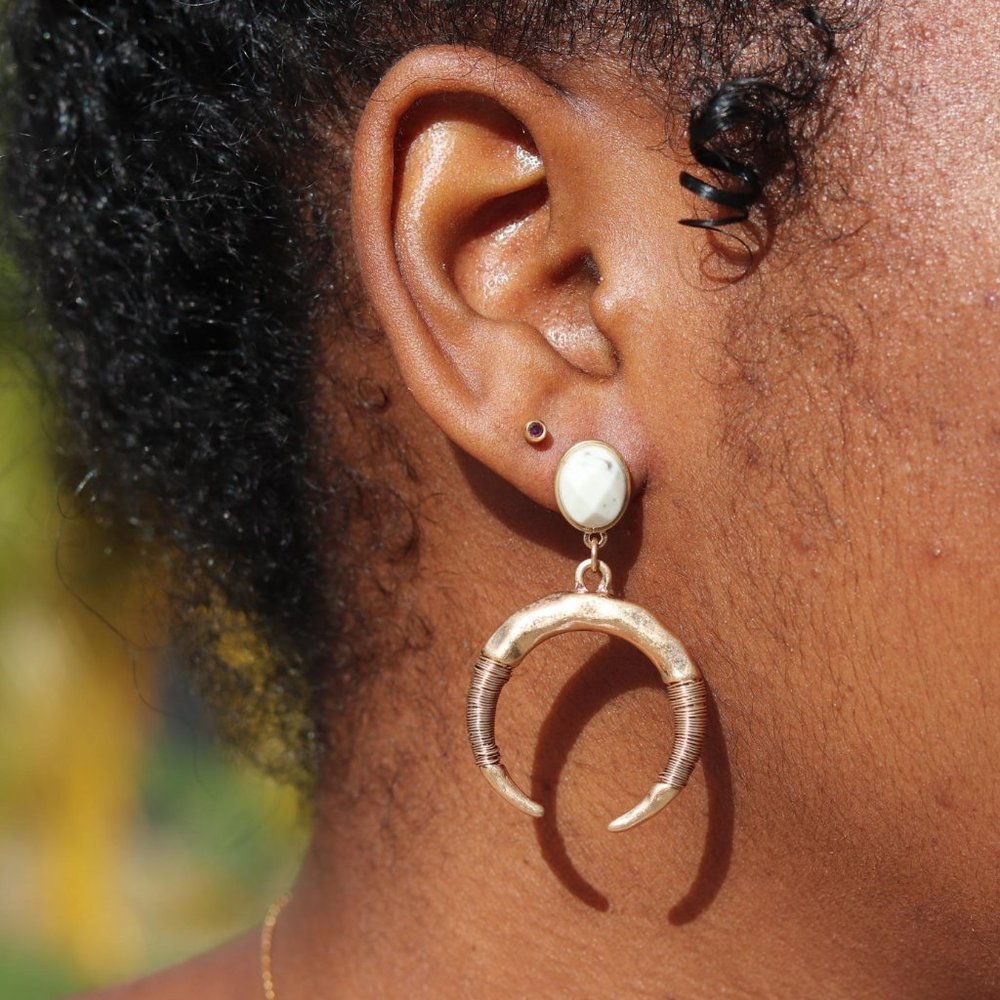 Crescent Moon Earring